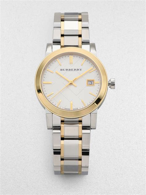 burberry gold stainless steel watch 34mm|burberry watch stainless steel new.